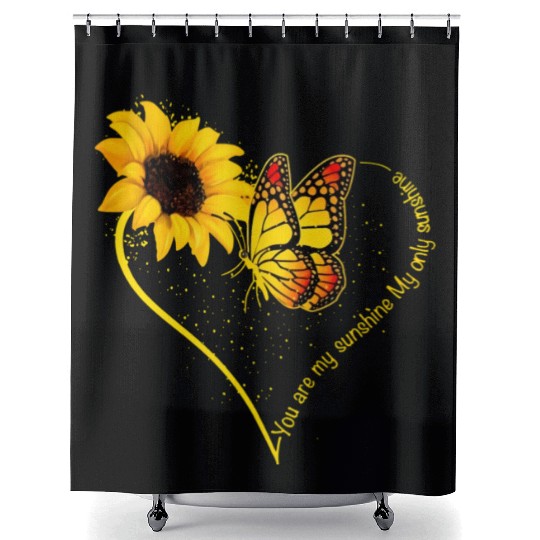 Butterfly You Are My Sunshine My Only Sunshine Shower Curtains