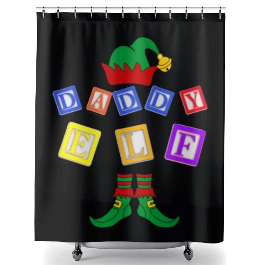 daddy elf Shower Curtains