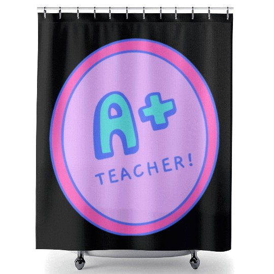 A Plus Teacher A Gift For The Best Teacher Shower Curtains