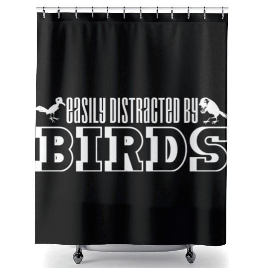 Birds LoverJoke Canary Hummingbird Robin Budgie Shower Curtains