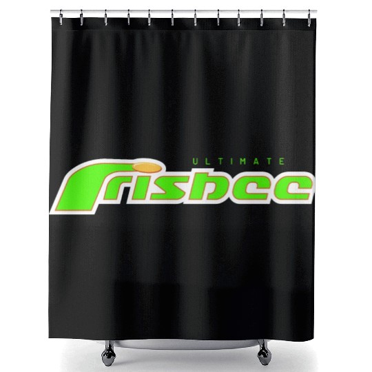 ultimate frisbee green Shower Curtains