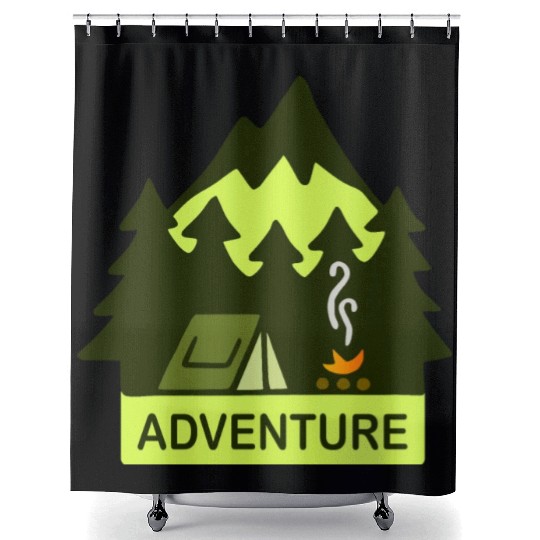 Keep It Simple (Adventure) Shower Curtains