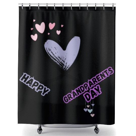 Happy Grandparents Day Shower Curtains