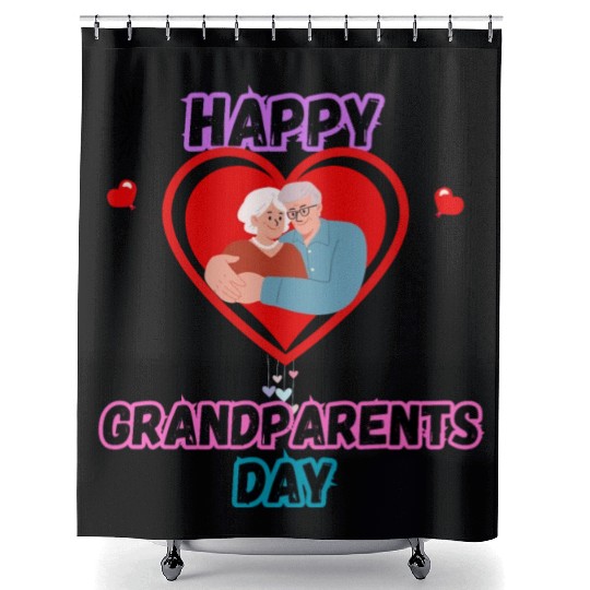 Happy Grandparents Day Shower Curtains