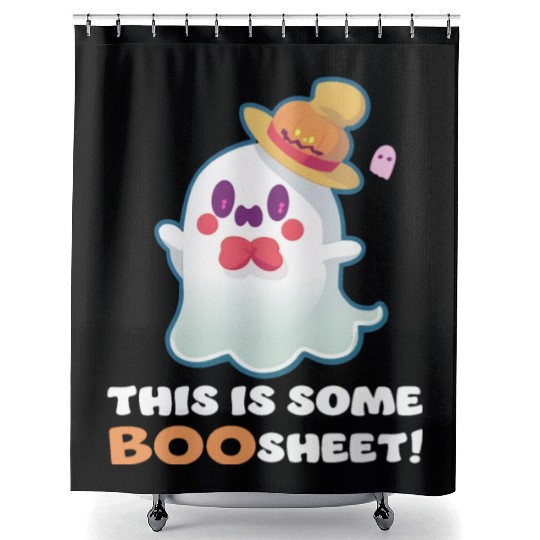 This is Some Boo Sheet Funny Halloween Ghost Gift Shower Curtains