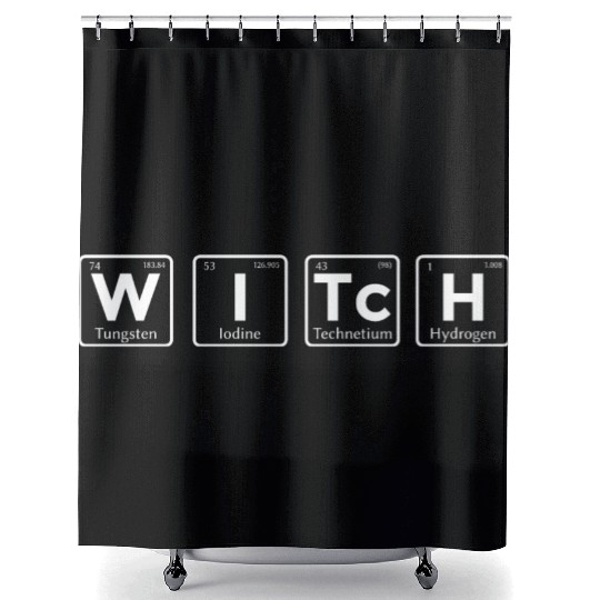 Periodic Table Witch Halloween Costume Shower Curtains