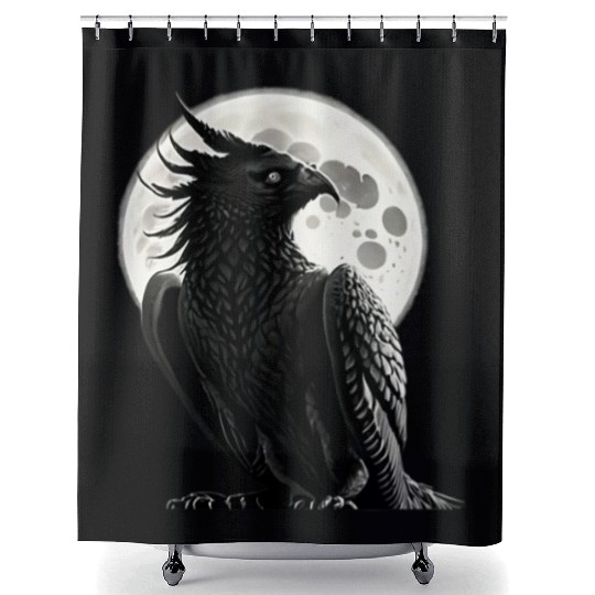 Phoenix bird [clothing store][clothes store] Shower Curtains