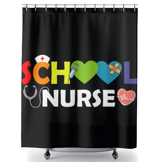 School Nurse Gift Registered Nurse Back To School Shower Curtains