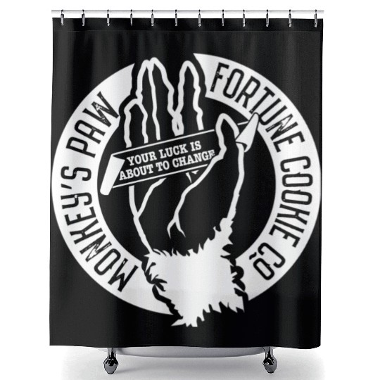 Monkey s Paw Fortune Cookie Company Shower Curtains