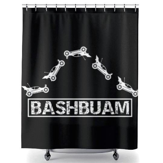 Natural Born RC car Driver Racer Remote Controlled Shower Curtains