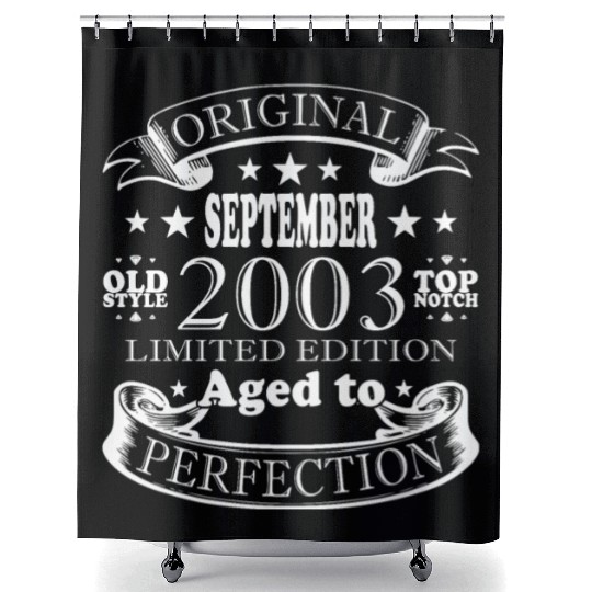 september 2003 Anniversary september 2003 septembe Shower Curtains