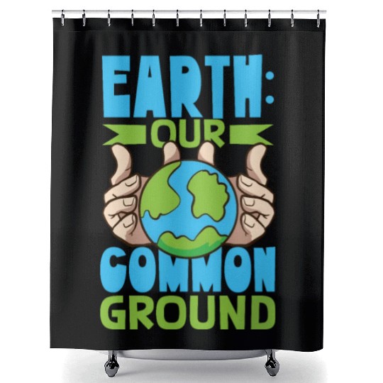 Climate Change Environmental Earth Day Planet Shower Curtains