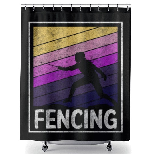 Fencing Sport Sport Fencing Shower Curtains