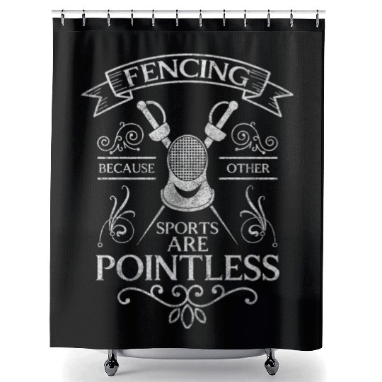 Fencing En Garde Martial Arts Shower Curtains