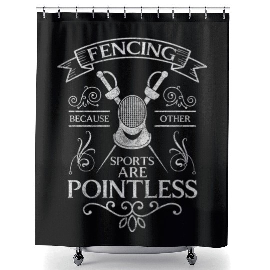 Fencing En Garde Martial Arts Shower Curtains
