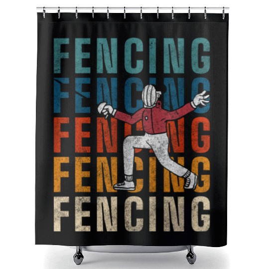 Fencing Duel En Garde Shower Curtains