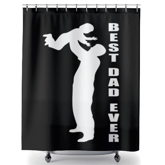 Dad Love Father Family Children Shower Curtains