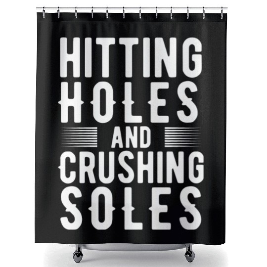 Funny Retro Cornhole Lover Hitting Holes And Shower Curtains