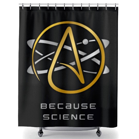Freethinker Atheist Agnostic Science Symbol Design Shower Curtains