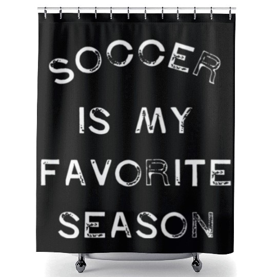 Soccer Is My Favorite Season Game Day Goal Club To Shower Curtains
