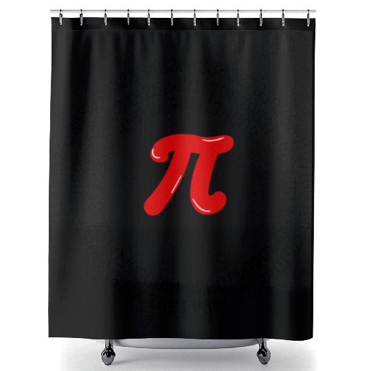 Pi Shower Curtains, Pi Number Shower Curtains, Math Teacher Shower Curtains,