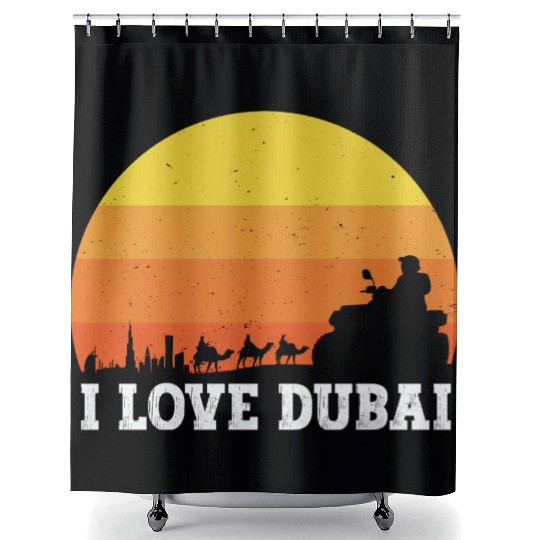 I love Dubai Shower Curtains