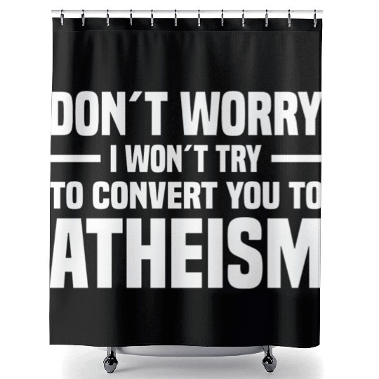 Atheism Skeptics Atheists Atheist Science Shower Curtains