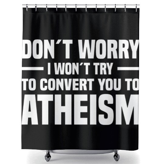 Atheism Skeptics Atheists Atheist Science Shower Curtains