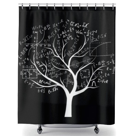 Funny AP Calculus Algebra Tree Math Teacher Shower Curtains