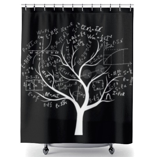 Funny AP Calculus Algebra Tree Math Teacher Shower Curtains