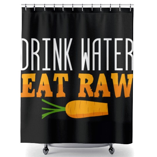 Raw Food Water Diet Green Gluten-Free Vegetables Shower Curtains