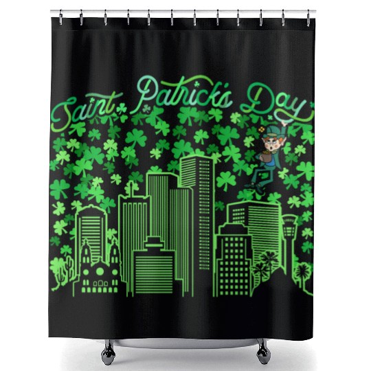 Saint Patrick's Day Phoenix Arizonna Shower Curtains