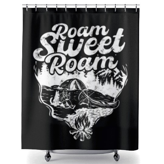 Roam Sweet Roam - Road Trip Shower Curtains