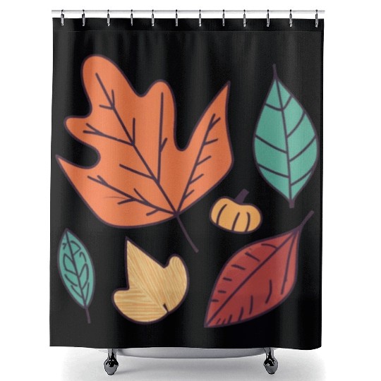 Fall Leaves Embrace the Beauty of Autumn Shower Curtains