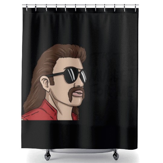 It's The Mullet For Me Mullet Redneck Men's Mullet Shower Curtains