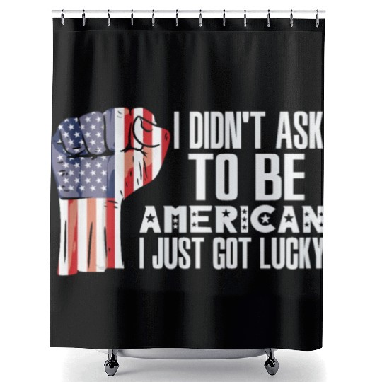 American Pride America US Flag Grown American Shower Curtains