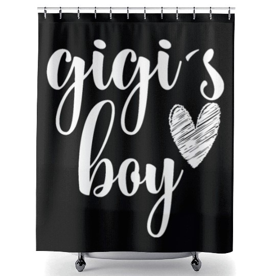 Funny Matching Gigi Boy for Grandma Whit Boy Shower Curtains