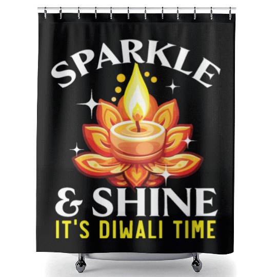 Happy Diwali Diwali Festival Indian Hindu Hinduism Shower Curtains