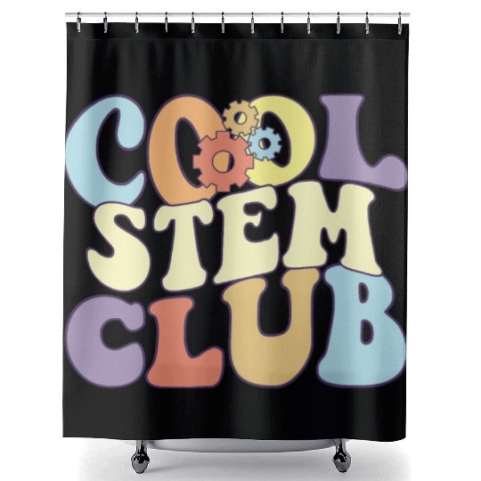 Cool STEM Club I Love Math Proud Stem Teacher Shower Curtains