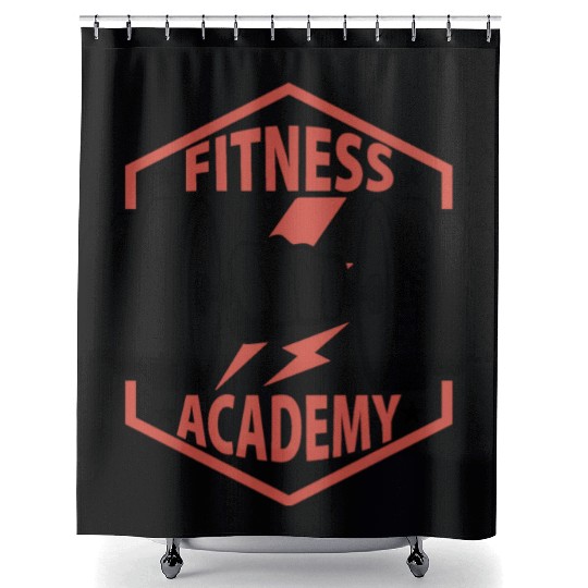 FITNESS ACADEMY, Shower Curtains