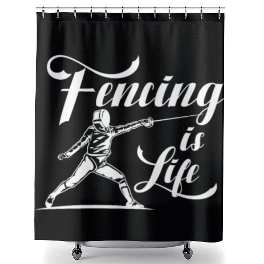 Fencing Is Life Shower Curtains