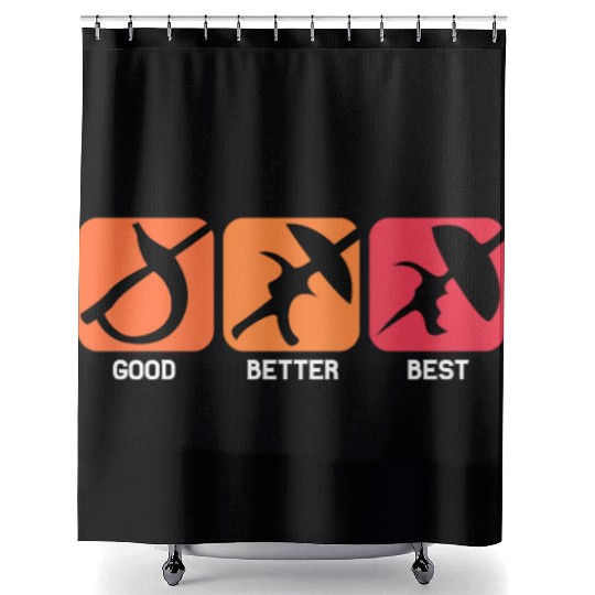 Fencing Swords Good Better Best Shower Curtains