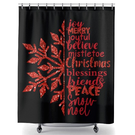 Queen My students are merry and bright sublimation Shower Curtains