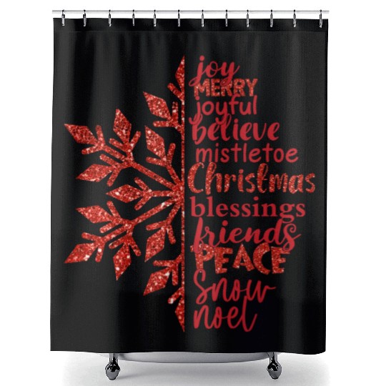 Queen My students are merry and bright sublimation Shower Curtains