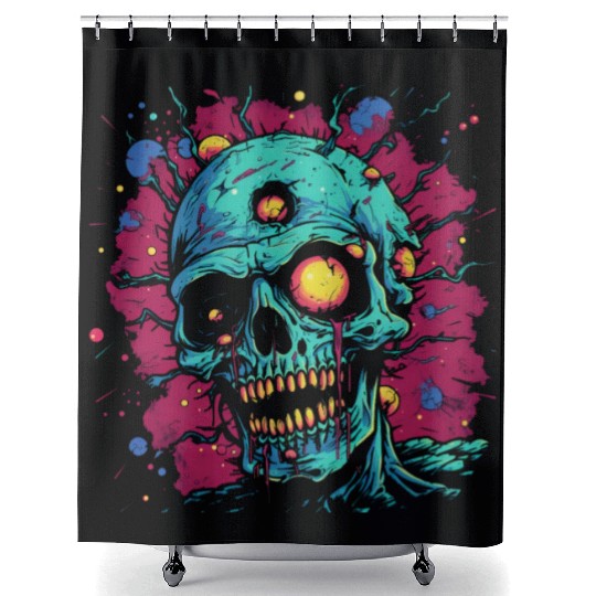 Infected Zombie Shower Curtains
