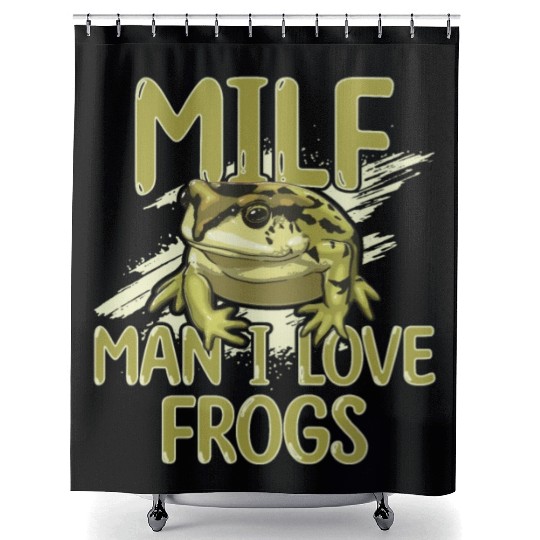 MILF Man I Love Frogs Shower Curtains