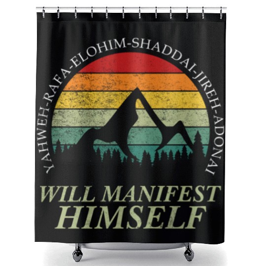 Yahweh - Will Manifest Himself Worshiper Inspiring Shower Curtains