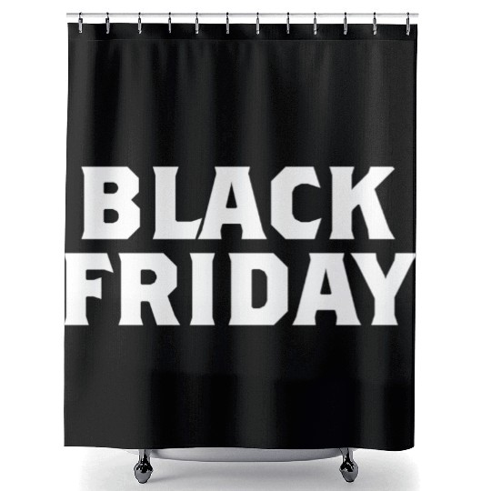 Black Friday Shower Curtains