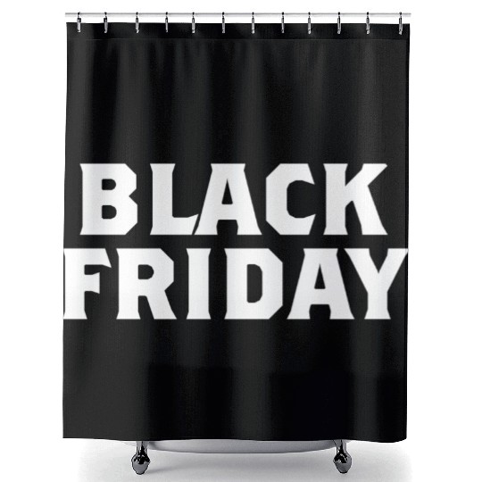 Black Friday Shower Curtains