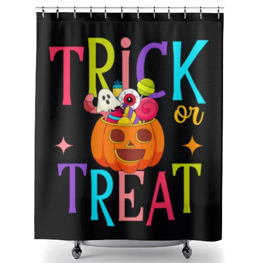 TRICK OR TREAT Shower Curtains